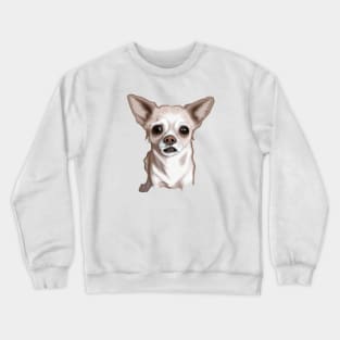 Cute Chihuahua Drawing Crewneck Sweatshirt